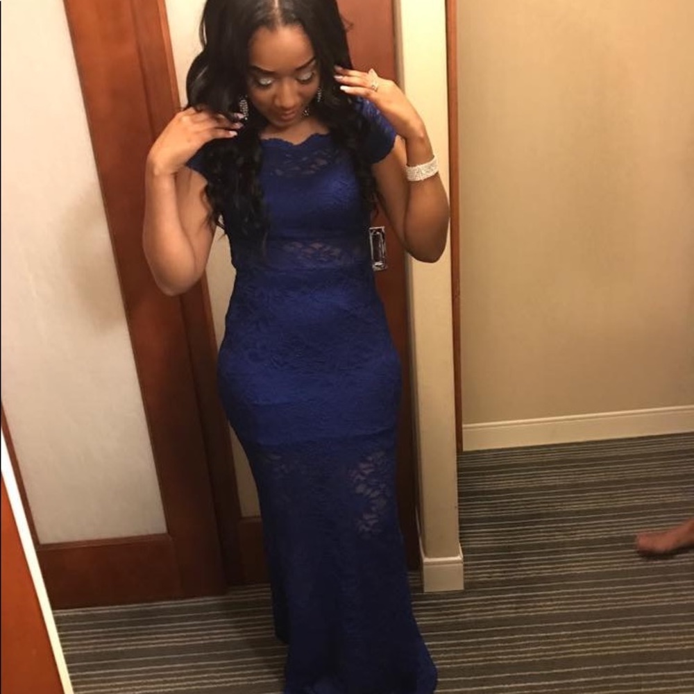 Blue dress